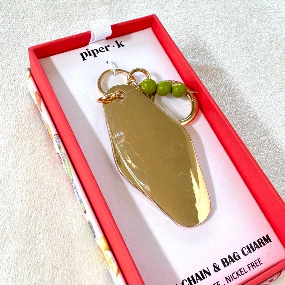 Viral Piper K “Tini Time!” Martini Key Chain / Bag Charm